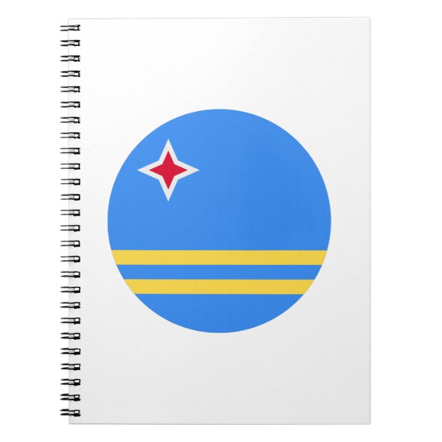 Aruba Flagga Anteckningsbok (Framsidan)