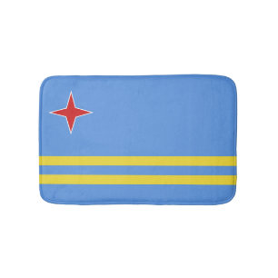 Aruba flagga badrumsmatta