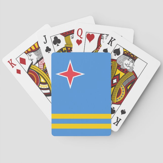 Aruba flagga casinokort (Baksidan)