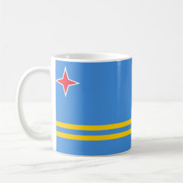 Aruba Flagga Ceramic Mugg