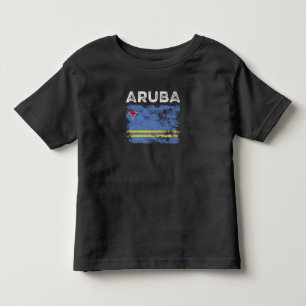 Aruba Flagga Distress - Aruban Flagga T Shirt