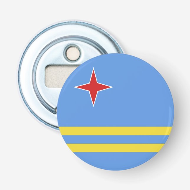 Aruba flagga flasköppnare (Framsidan)