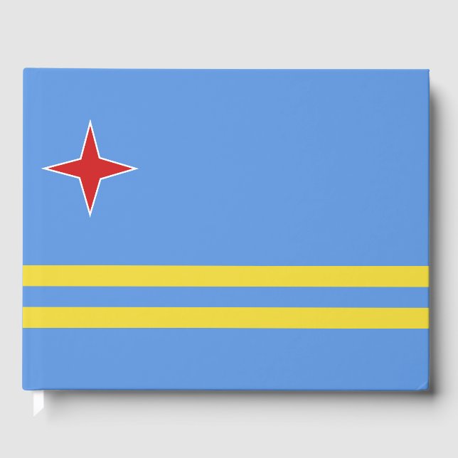 Aruba flagga gästböcker (Framsida)