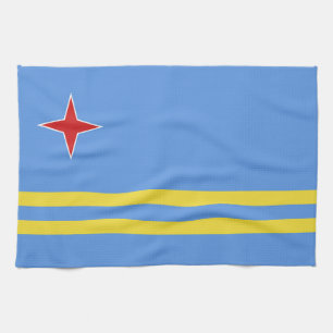 Aruba flagga kökshandduk
