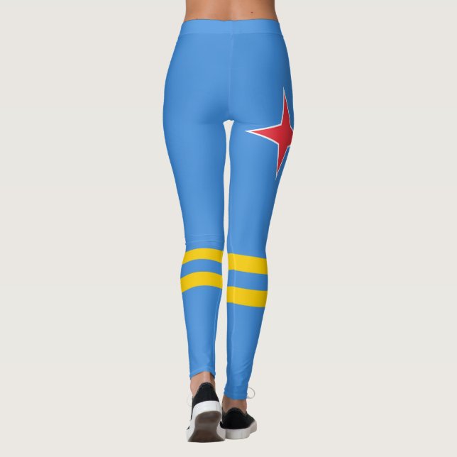 Aruba flagga Leggings (Baksida)