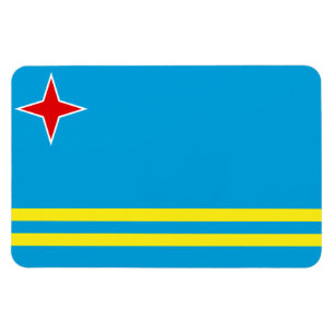 Aruba flagga magnet