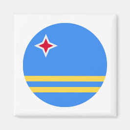 Aruba Flagga Magnet