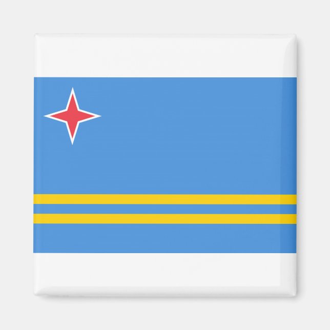 Aruba Flagga Magnet (Framsidan)