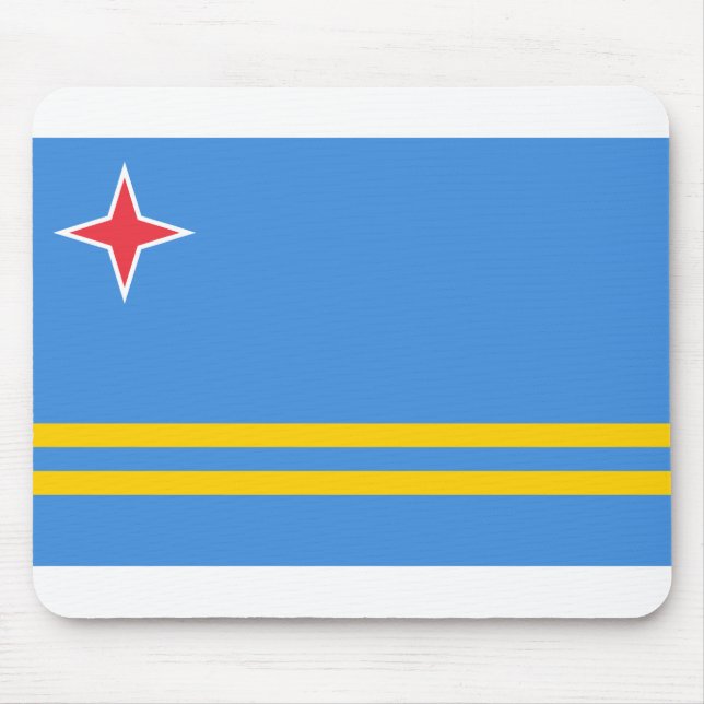Aruba Flagga Musmatta (Framsidan)