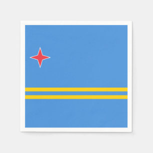 Aruba flagga Pappersservett