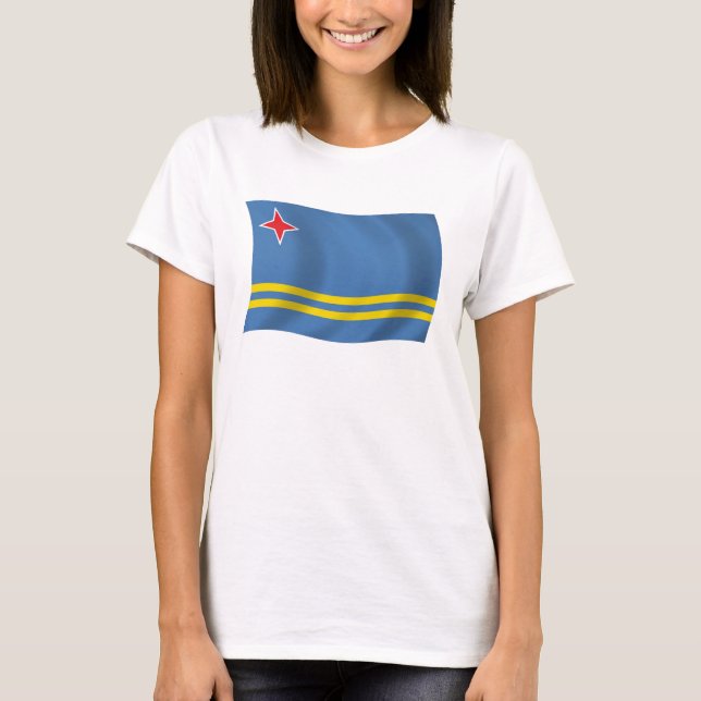 Aruba Flagga Shirt T (Framsida)