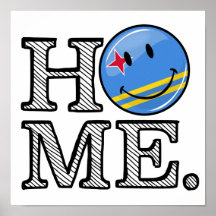 Aruba Flagga Smiling House Warmer