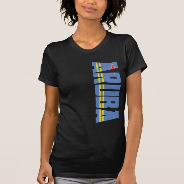 Aruba flagga t-shirt (Framsida)