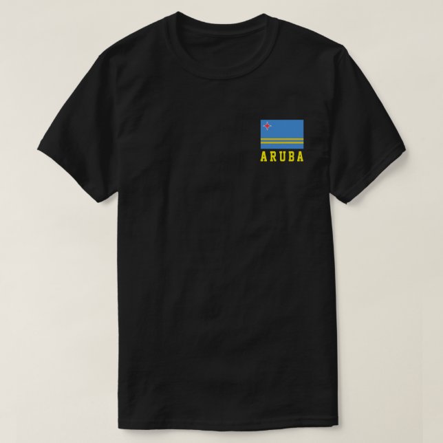 Aruba flagga t shirt (Design framsida)