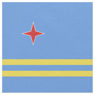 Aruba flagga tyg