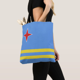 Aruba flagga tygkasse