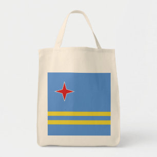 Aruba flagga tygkasse