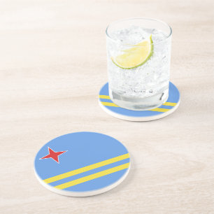Aruba flagga underlägg