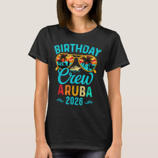 Aruba födelsedags crew semester 2026 familj matcha t shirt