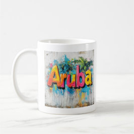 Aruba Graffiti Vibes: Island Street Art Kaffemugg