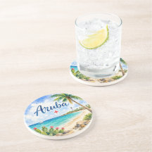 Aruba Holländska Karibien ö resa souvenir