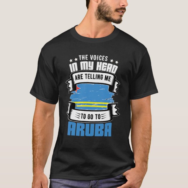 Aruba I Mitt Huvud T Shirt (Framsida)