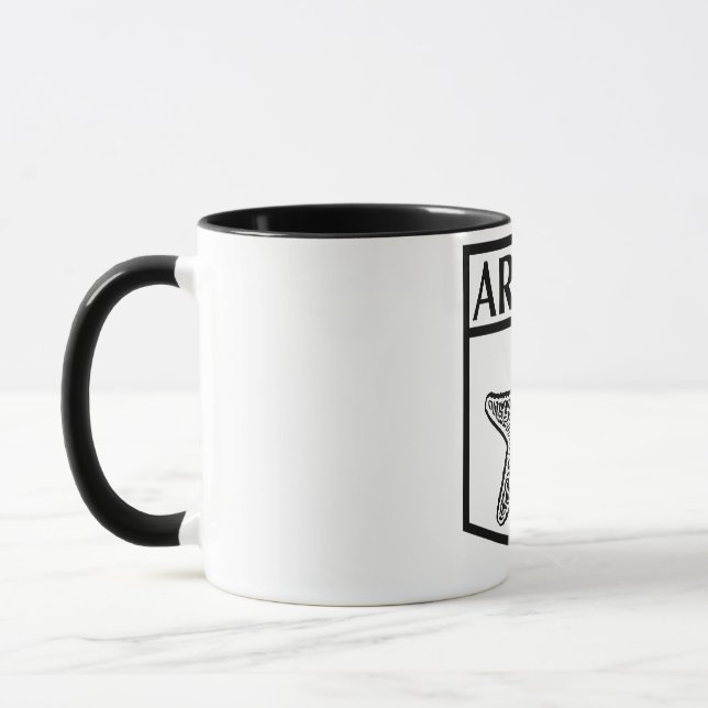 Aruba Island Design - Black 11 oz Combo Mugg (Vänster)