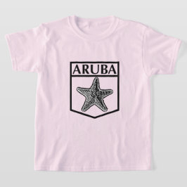 Aruba Island Design - Flickor Grundläggande T-Shir T Shirt