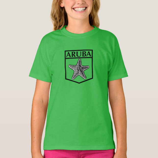 Aruba Island Design - Girls' American Apparel Bra T Shirt (Framsida)