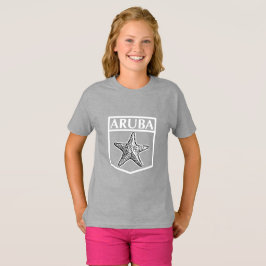 Aruba Island Design - Girls'Basic T-Shirt