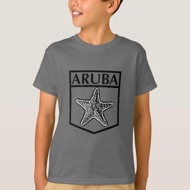 Aruba Island Design - Kids Basic T-Shirt (Framsida)
