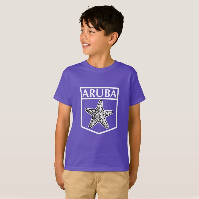 Aruba Island Design - Kids Basic T-Shirt (Hel framsida)
