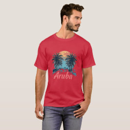 Aruba Island Design (version 2) - Grundläggande Mö T Shirt