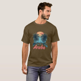 Aruba Island Design (version 2) - Grundläggande Mö T Shirt