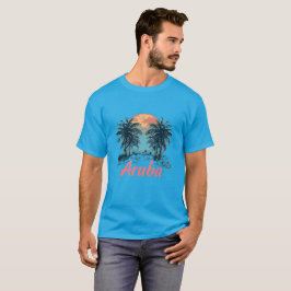 Aruba Island Design (version 2) - Grundläggande Mö T Shirt