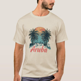 Aruba Island Design (version 2) - Manar Basic T-Sh T Shirt