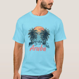 Aruba Island Design (version 2) - Manar Basic T-Sh T Shirt