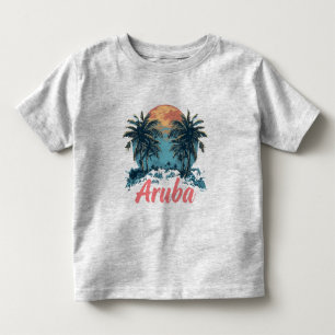 Aruba Island Design (version 2) - Småbarn Bra Jer T Shirt