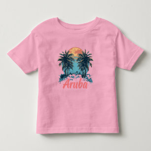 Aruba Island Design (version 2) - Småbarn Bra Jer T Shirt