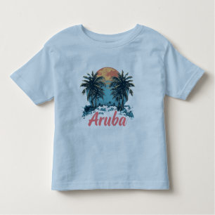 Aruba Island Design (version 2) - Småbarn Bra Jer T Shirt