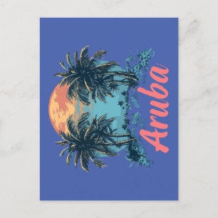 Aruba Island Design (version 2) - Standard Postcar Vykort