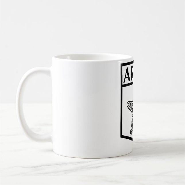 Aruba Island Design - Vit 11 oz Klassisk Mugg (Vänster)