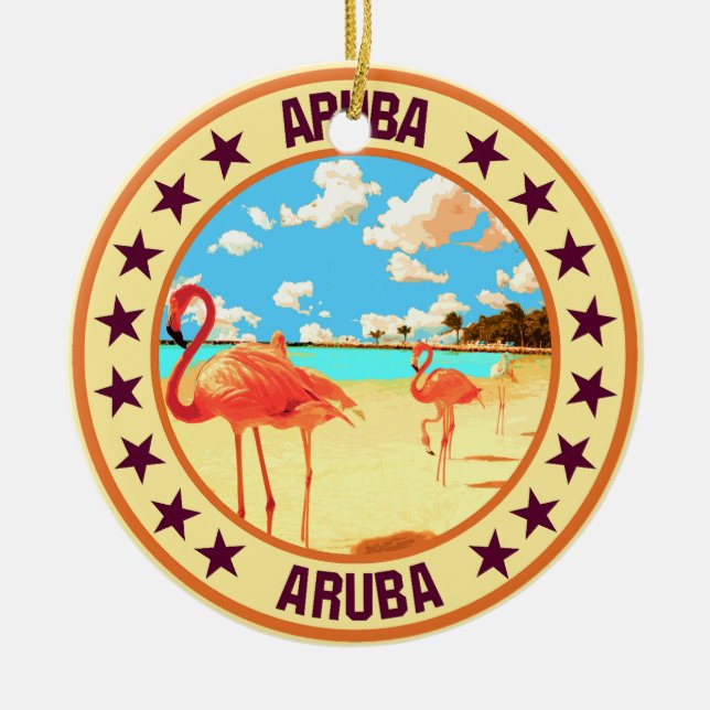 Aruba Julgransprydnad Keramik (Framsidan)