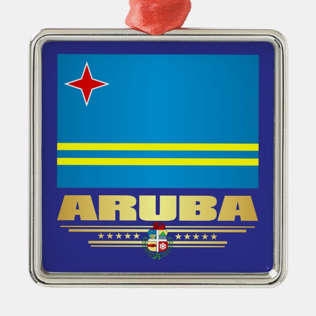 Aruba Julgransprydnad Metall (Framsidan)