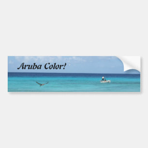 Aruba! Karibisk färgbildekal Bildekal
