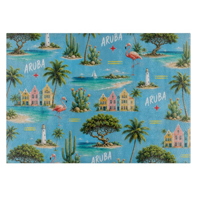 Aruba Karibiskt ö fyr resminne (Framsidan)