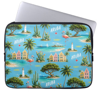 Aruba Karibiskt ö fyr resminne Laptop Fodral
