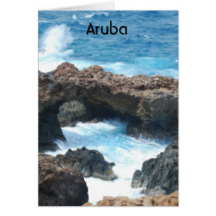 Aruba kusten hälsningskort