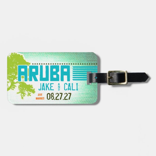 ARUBA Luggage Tag Bagagebricka (Horisontell Framsida)