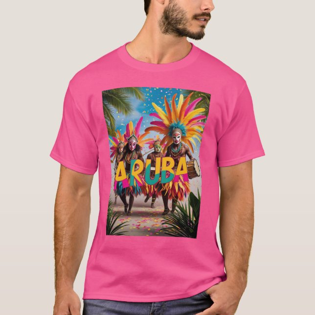 Aruba lyser upp t shirt (Framsida)